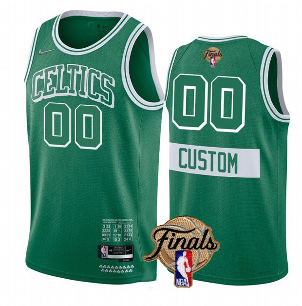 Personalized Men’s Boston Celtics Active Player 2022 Green City Edition NBA Finals Stitched Jersey