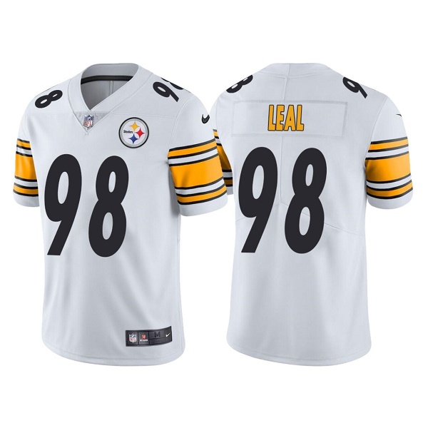 Personalized Men’s Pittsburgh Steelers #98 DeMarvin Leal White Untouchable Limited Stitched Jersey