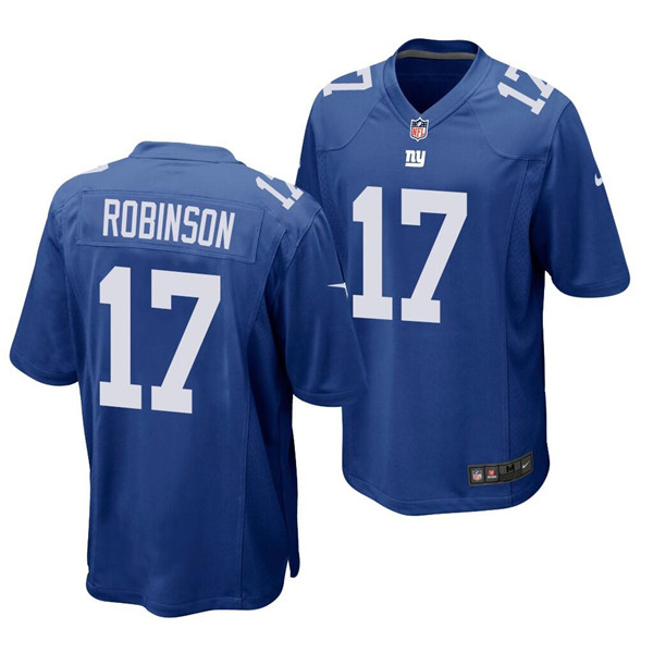 Personalized Men’s New York Giants #17 Wan’Dale Robinson Blue Limited Stitched Jersey