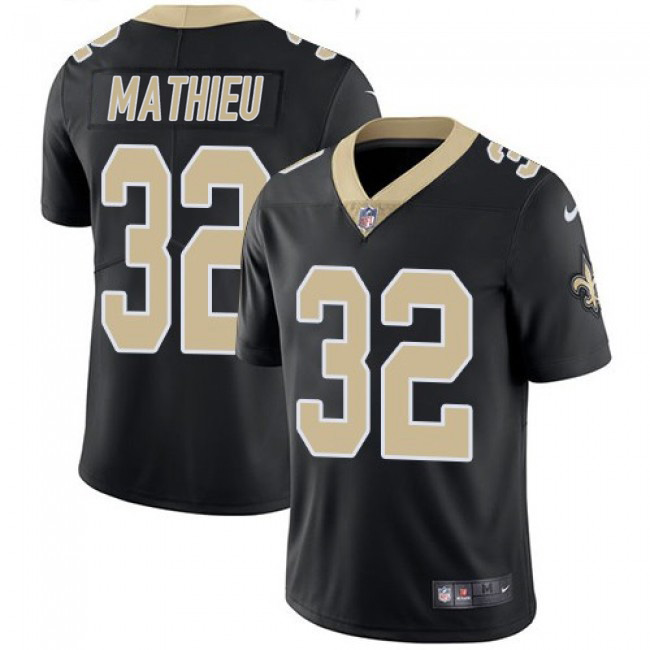 Personalized Men’s New Orleans Saints #32 Tyrann Mathieu Black Limited Stitched Jersey