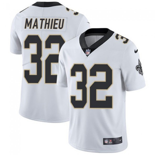 Personalized Men’s New Orleans Saints #32 Tyrann Mathieu White Limited Stitched Jersey