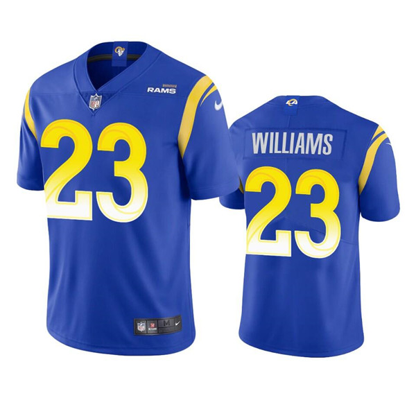 Personalized Men’s Los Angeles Rams #23 Kyren Williams Royal Untouchable Limited Stitched Football Jersey