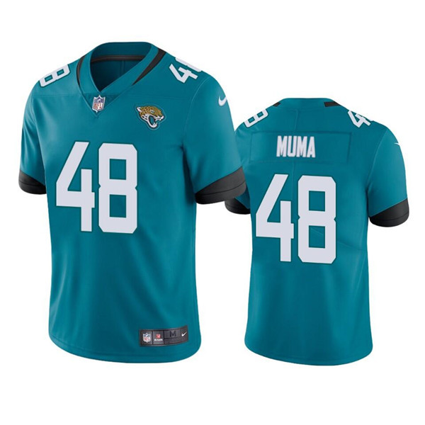 Personalized Men’s Jacksonville Jaguars #48 Chad Muma Teal Untouchable Limited Stitched Jersey