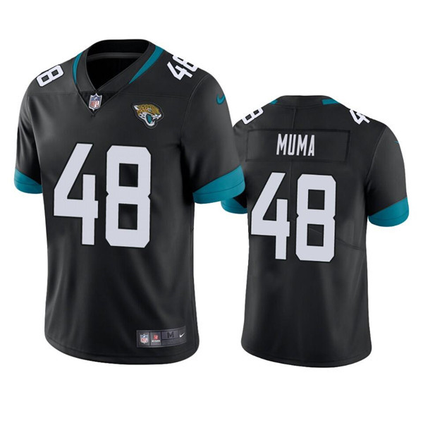 Personalized Men’s Jacksonville Jaguars #48 Chad Muma Black Untouchable Limited Stitched Jersey