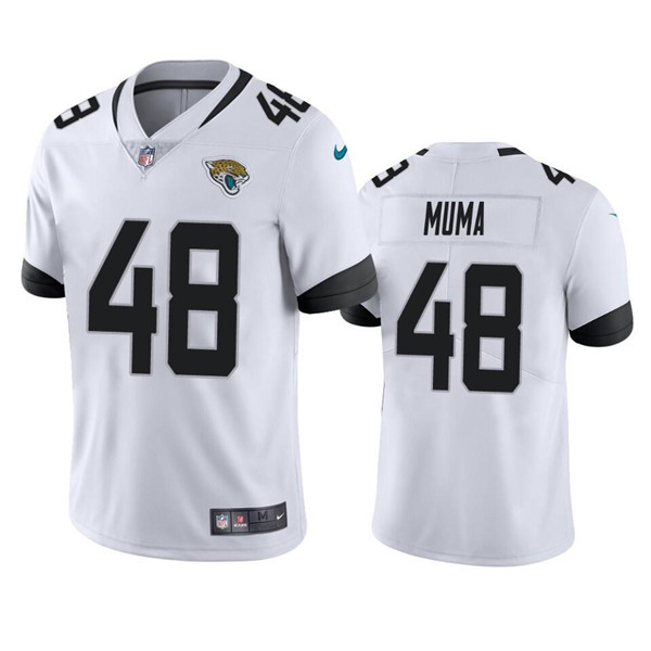 Personalized Men’s Jacksonville Jaguars #48 Chad Muma White Untouchable Limited Stitched Jersey
