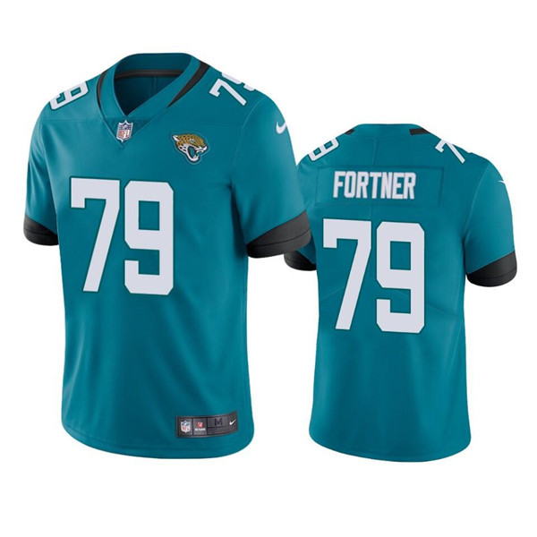 Personalized Men’s Jacksonville Jaguars #79 Luke Fortner Teal Untouchable Limited Stitched Jersey
