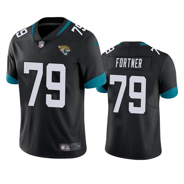 Personalized Men’s Jacksonville Jaguars #79 Luke Fortner Black Untouchable Limited Stitched Jersey