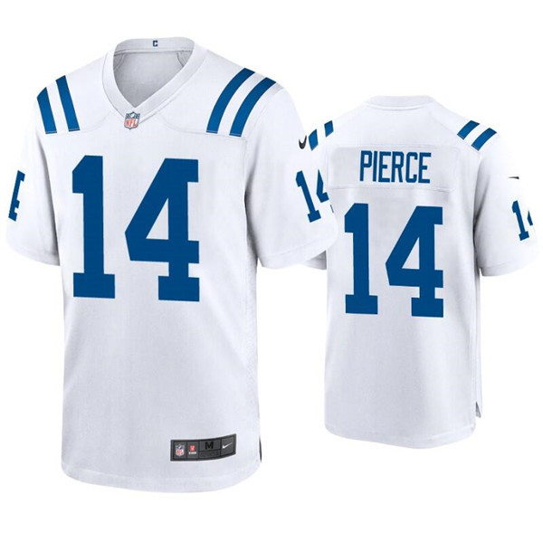 Personalized Men’s Indianapolis Colts #14 Alec Pierce White Stitched Football Jersey