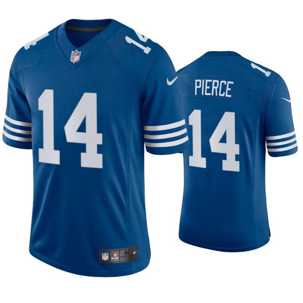Personalized Men’s Indianapolis Colts #14 Alec Pierce New Blue Stitched Football Jersey