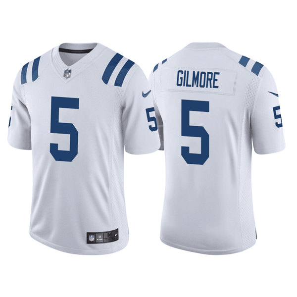 Personalized Men’s Indianapolis Colts #5 Stephon Gilmore White Stitched Football Jerseys