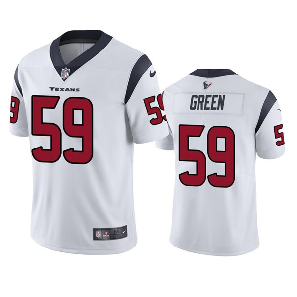 Personalized Men’s Houston Texans #59 Kenyon Green White Untouchable Limited Stitched Jersey
