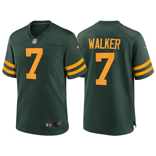 Personalized Men’s Green Bay Packers #7 Quay Walker Green Stitched Football Jersey