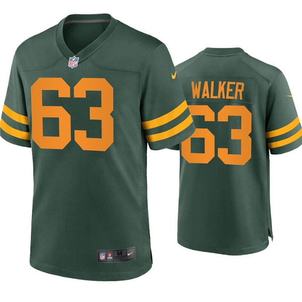 Personalized Men’s Green Bay Packers #63 Rasheed Walker Green Stitched Football Jersey