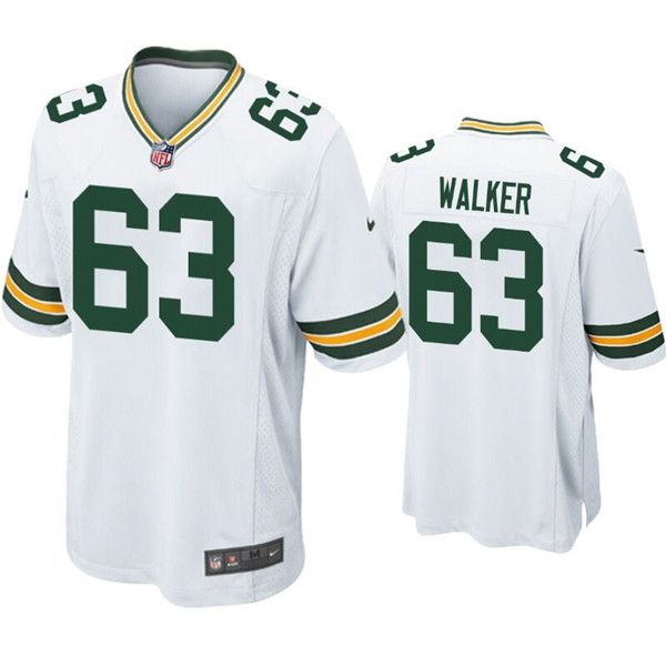 Personalized Men’s Green Bay Packers #63 Rasheed Walker White Stitched Football Jersey