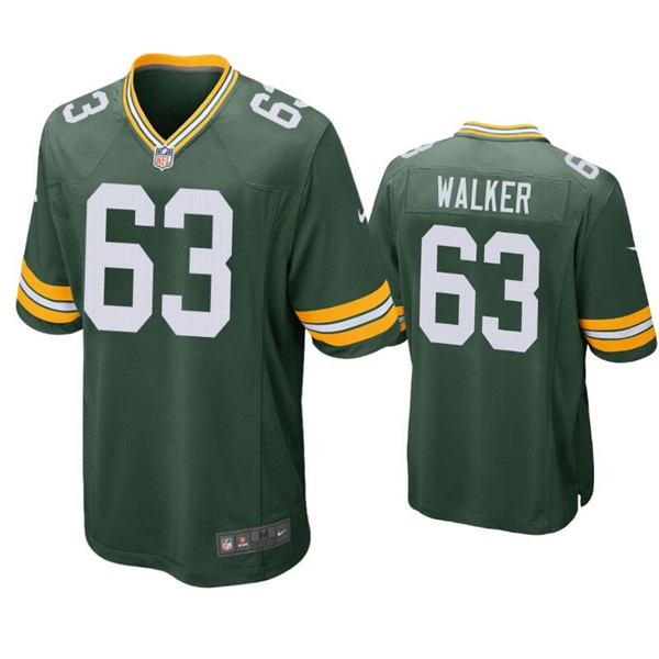 Personalized Men’s Green Bay Packers #63 Rasheed Walker Green Stitched Football Jerseys