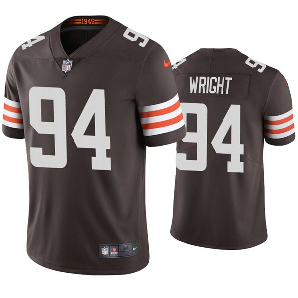 Personalized Men’s Cleveland Browns #94 Alex Wright Brown Untouchable Limited Stitched Jersey