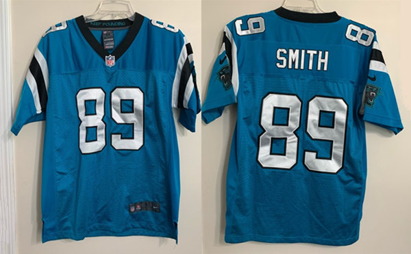 Personalized Men’s Carolina Panthers #89 Steve Smith Blue Game Jersey