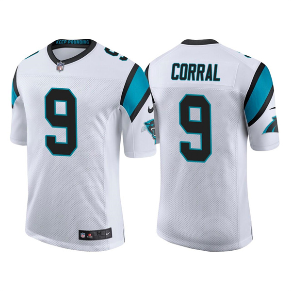 Personalized Men’s Carolina Panthers #9 Matt Corral 2022 White Stitched Jersey