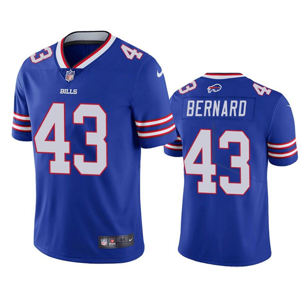 Personalized Men’s Buffalo Bills #43 Terrel Bernard Blue Untouchable Limited Stitched Jersey