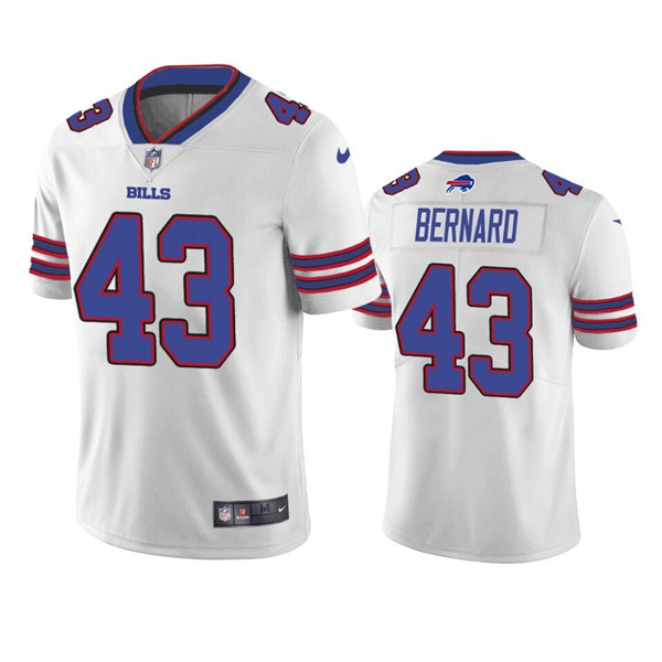Personalized Men’s Buffalo Bills #43 Terrel Bernard White Untouchable Limited Stitched Jersey