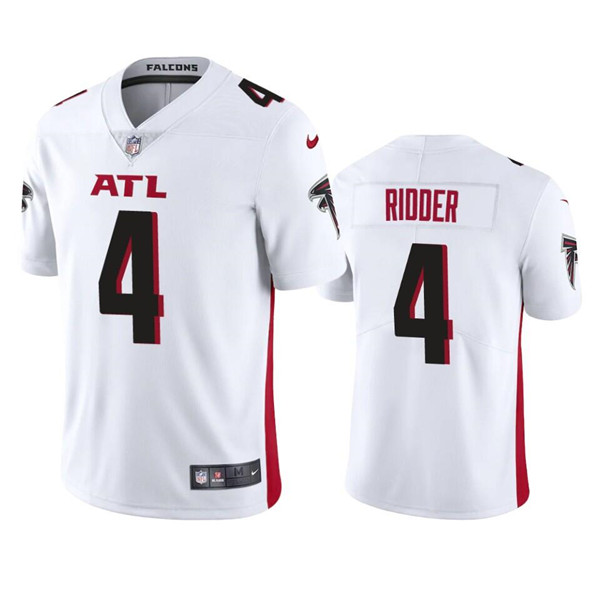 Personalized Men’s Atlanta Falcons #4 Desmond Ridder White Untouchable Limited Stitched Jersey