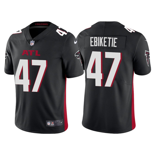 Personalized Men’s Atlanta Falcons #47 Arnold Ebiketie Black Untouchable Limited Stitched Jersey