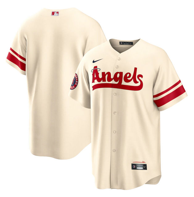 Personalized Men’s Los Angeles Angels Blank 2022 Cream City Connect Cool Base Stitched Jersey