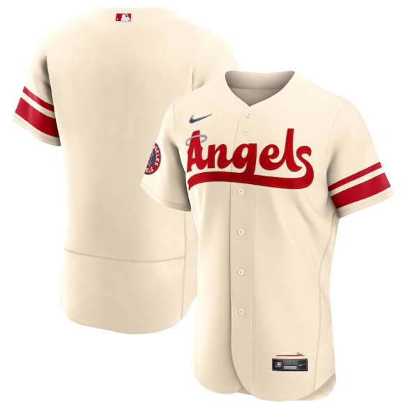 Personalized Men’s Los Angeles Angels Blank 2022 Cream City Connect Flex Base Stitched Jersey