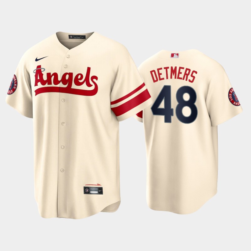Personalized Men’s Los Angeles Angels #48 Reid Detmers 2022 Cream City Connect Cool Base Stitched Jersey