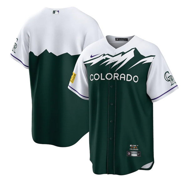 Personalized Men’s Colorado Rockies Blank 2022 Green City Connect Stitched Baseball Jersey