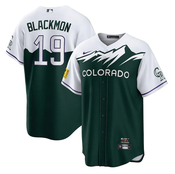 Personalized Men’s Colorado Rockies #19 Charlie Blackmon 2022 Green City Connect Stitched Baseball Jersey