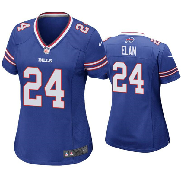 Personalized Women’s Buffalo Bills #24 Kaiir Elam Blue Untouchable Limited Stitched Football Jersey