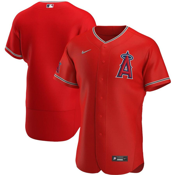Personalized Men’s Los Angeles Angels Blank Red Team Logo Flex Base Stitched Jersey