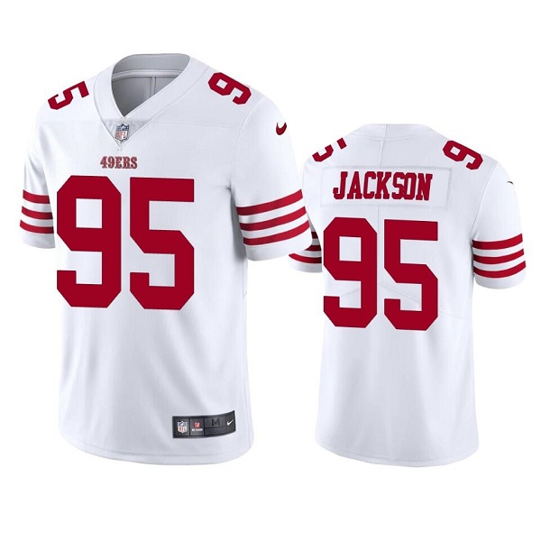 Personalized Men’s San Francisco 49ers #95 Drake Jackson 2022 White Untouchable Stitched Football Jersey