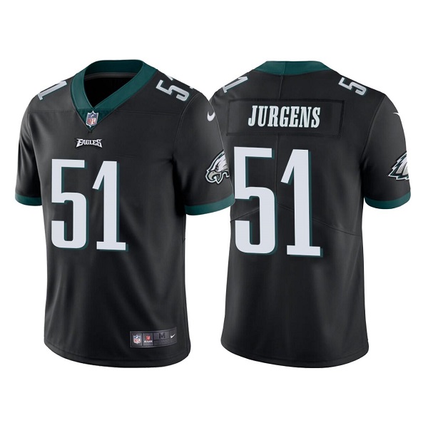 Personalized Men’s Philadelphia Eagles #51 Cameron Jurgens Black Untouchable Limited Stitched Jersey