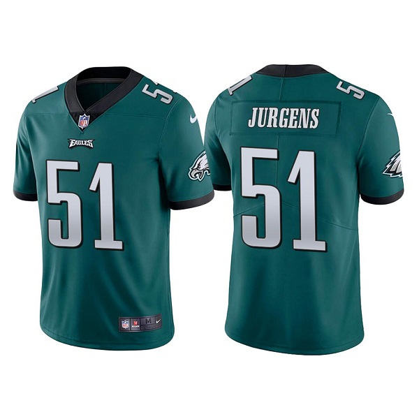 Personalized Men’s Philadelphia Eagles #51 Cameron Jurgens Green Untouchable Limited Stitched Jersey