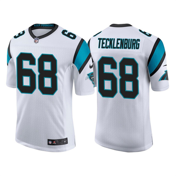 Personalized Men’s Carolina Panthers #68 Sam Tecklenburg 2022 White Stitched Game Jersey