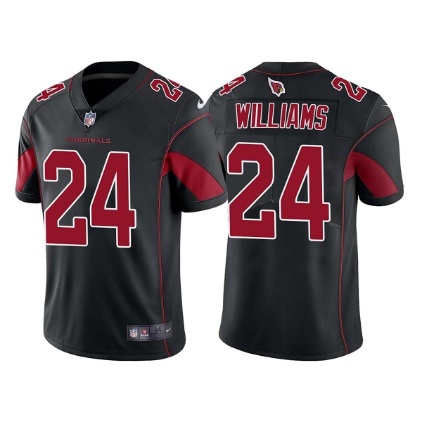 Personalized Men’s Arizona Cardinals #24 Darrel Williams Black Color Rush Limited Stitched Jersey