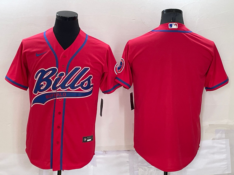 Personalized Men’s Buffalo Bills Blank Pink Stitched Jersey