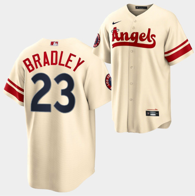 Personalized Men’s Los Angeles Angels #23 Archie Bradley 2022 Cream City Connect Cool Base Stitched Jersey