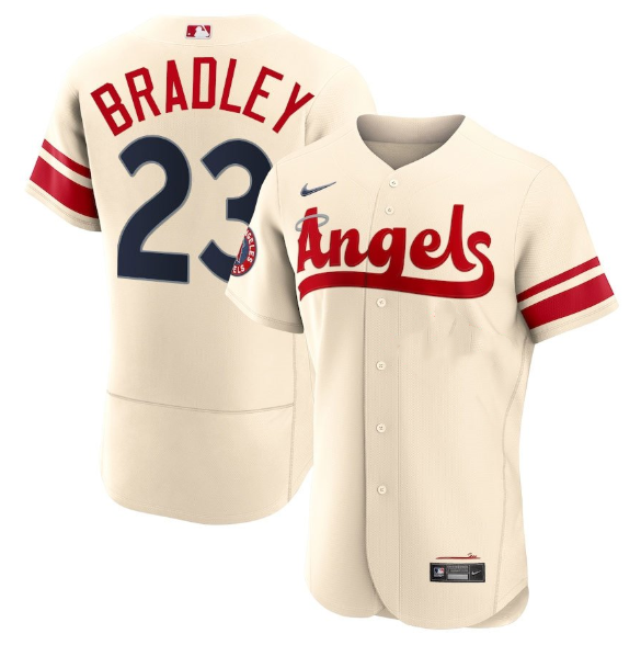 Personalized Men’s Los Angeles Angels #23 Archie Bradley 2022 Cream City Connect Flex Base Stitched Jerseys