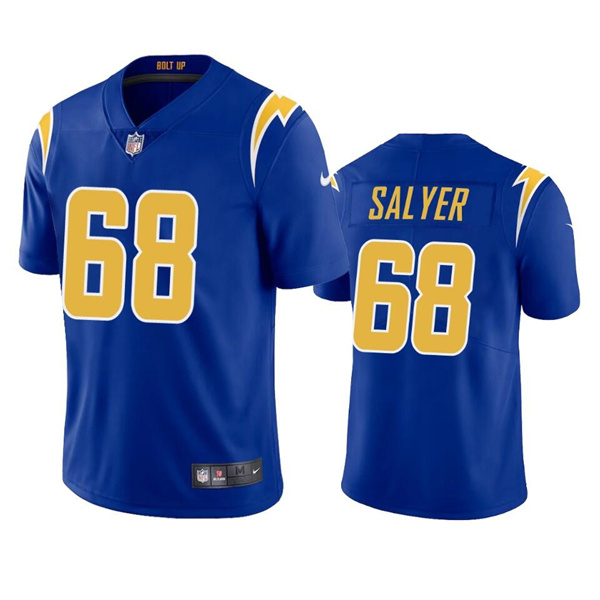 Personalized Men’s Los Angeles Chargers #68 Jamaree Salyer Royal Untouchable Limited Stitched Jersey