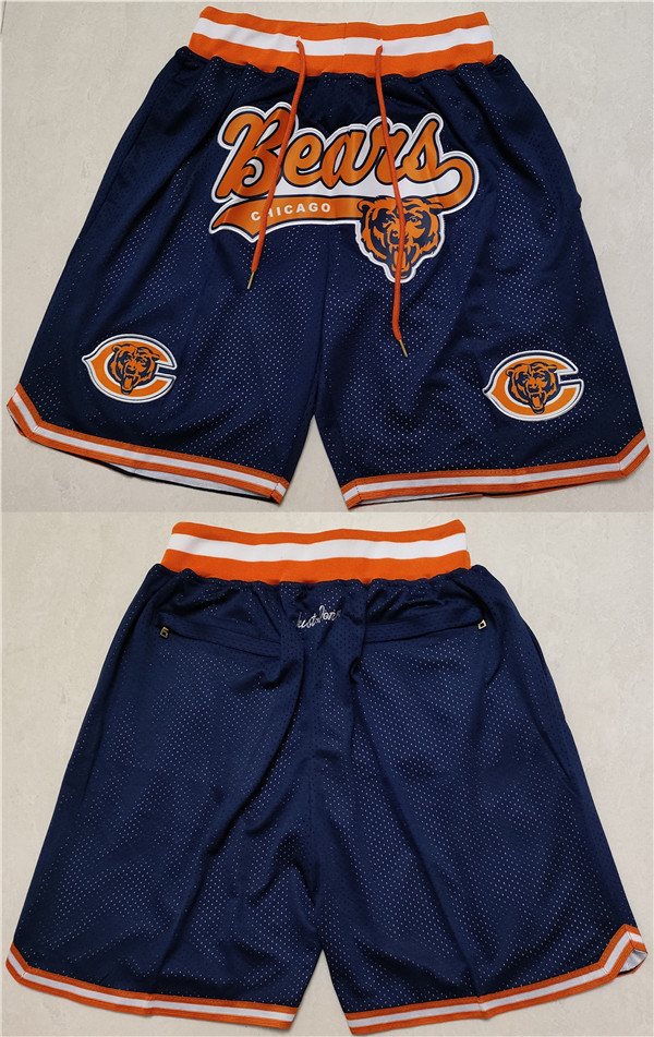 Personalized Men’s Chicago Bears Navy Shorts (Run Small)