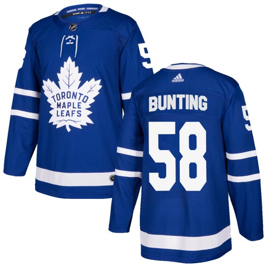 Personalized Men’s Toronto Maple Leafs #58 Michael Bunting Blue Stitched Jersey
