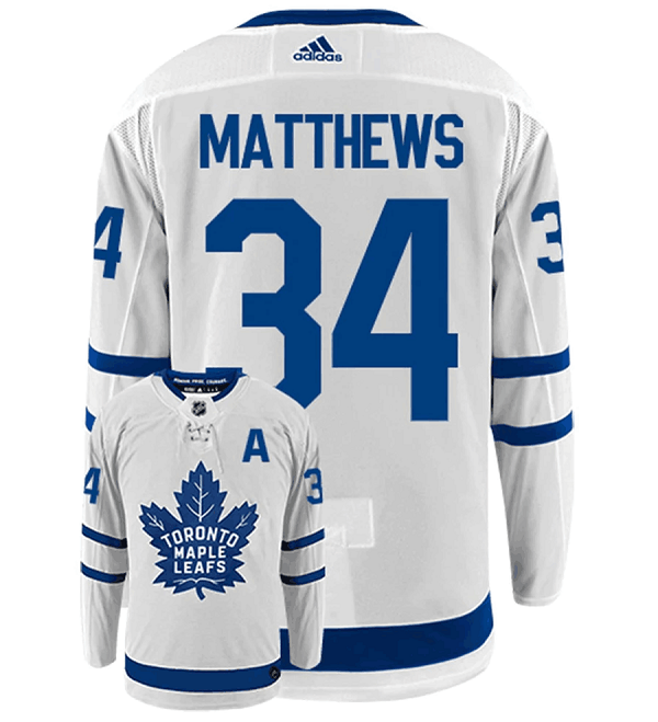 Personalized Men’s Toronto Maple Leafs #34 Auston Matthews White Stitched Jersey