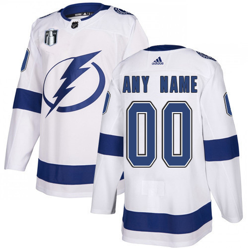 Personalized Men’s Tampa Bay Lightning Active Player 2022 White Stanley Cup Final Patch Stitched Jersey