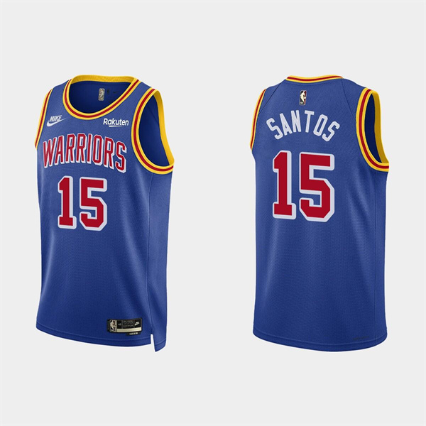Personalized Men’s Golden State Warriors #15 Gui Santos 2022 Royal Stitched Basketball Jerseys