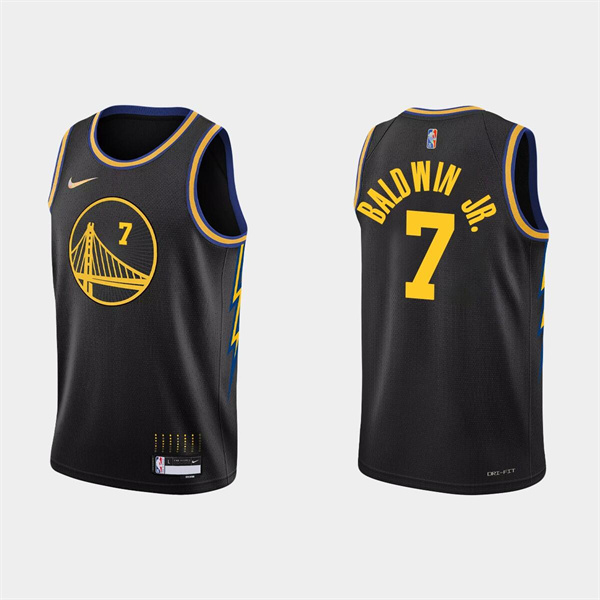 Personalized Men’s Golden State Warriors #7 Patrick Baldwin Jr. 2022 Black Stitched Basketball Jersey