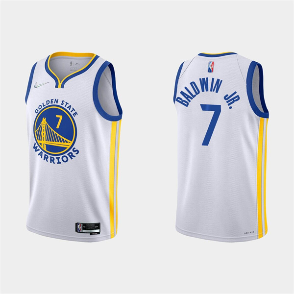 Personalized Men’s Golden State Warriors #7 Patrick Baldwin Jr. 2022 White Stitched Basketball Jersey