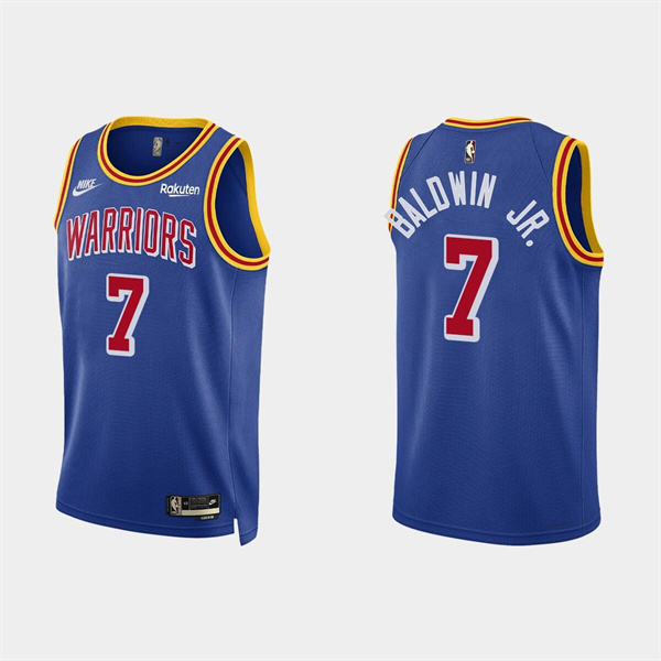 Personalized Men’s Golden State Warriors #7 Patrick Baldwin Jr. 2022 Royal Stitched Basketball Jerseys